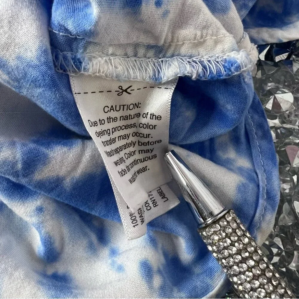 Cat and jack one piece jumper pants boho Blue Tie-Dye Kids One Piece